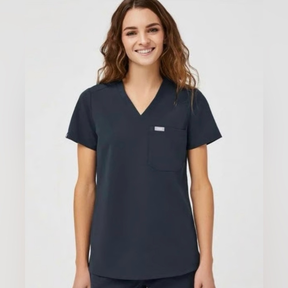 1 pocket Catarina scrub top - Dark Harbor -M